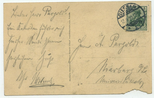 43713 - Mirzl Staller - Sängerin in Tracht - AK, gelaufen Gießen 12.9.1910 - Picture 2 of 2