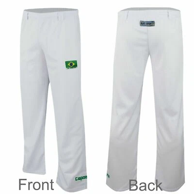 BAY® Capoeira Hose weiß uni Capoeirahose Brasilien Kampfsport Pant Kleidung - Bild 1 von 4