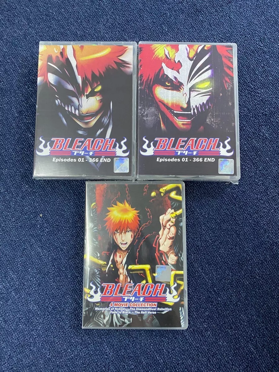 Anime Japan DVD Bleach Episode 1 - 366 + Movie Complete Series (English  Dubbed)