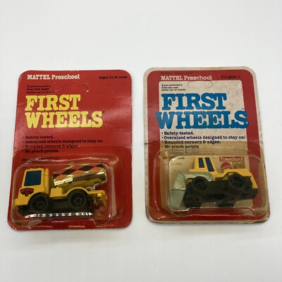 MATTEL PRESCHOOL FIRST WHEELS ￼ cement mixer & bulldozer ￼