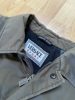 ジャケット・アウター VTG 80s VERSACE coat Vintage 1980s Gianni Versace Black Vinyl Coat with Plush