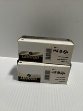 2 Pcs Leviton 1221-2W 20-Amp, 120/277-Volt, Toggle Single-Pole AC Quiet Switch.