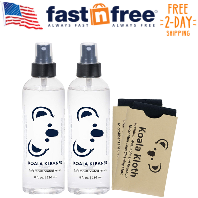 Koala Kleaner Alcohol Free Eyeglass Lens Cleaner Spray Care Kit 16oz