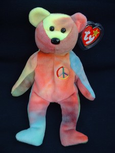 ebay peace beanie baby