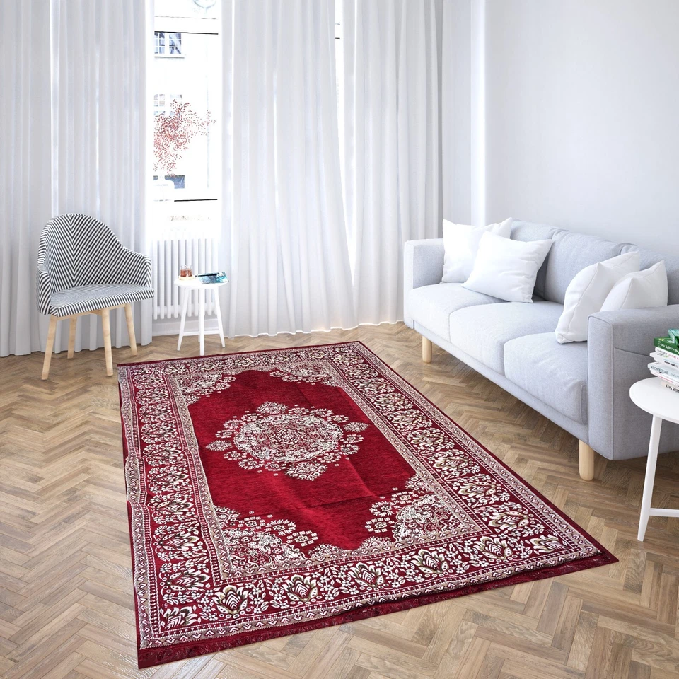 Alfombra de chenilla premium LUPUSIYA alfombra de área alfombra de picnic 5 x 7 pies Foto 2 de 4