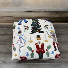 Pottery Barn Kids Rifle Paper Co. Nutcracker Kid Throw Blanket Mono  Ana  NWOT