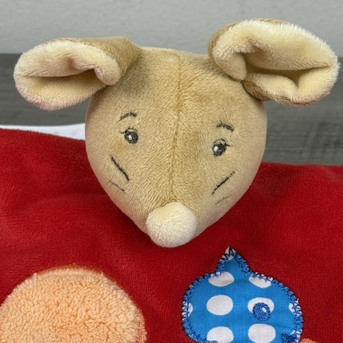 KALOO France Colors DOUDOU PUPPET MOUSE #9632631 Plush Lovey Squirrel Red Soft - Picture 2 of 9