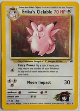 Pokemon TCG Erika's Clefable - Gym Heroes 3/132 Holo Rare MP on eBay