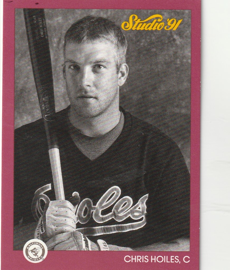 FREE SHIPPING-MINT-1991 Studio #4 CHRIS HOILES ORIOLES