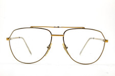 vintage FILOS 4858 hipster gold oversized pilot frame glasses 80s  Unisex