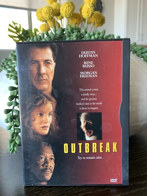 Outbreak (DVD, 1997) RENE RUSSO DUSTIN HOFFMAN VIRUS CLASSIC MORGAN FREEMAN