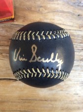 Vin Scully Signed Auto OMLB Black  Baseball Gold Sig  Dodgers HOF Online Authen.