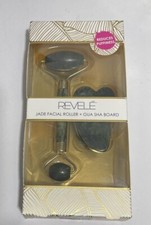 Revele Jade Facial Roller  Gua Sha Board NIB 