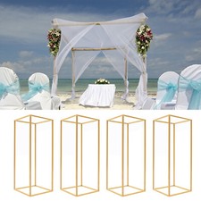 4Pcs Metal Flower Stand Party Wedding Centerpiece Column Holder Rack Decor