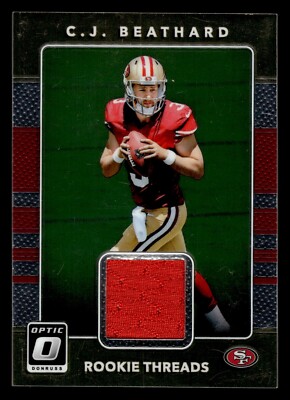 2017 Donruss Optic - Rookie Threads C.J. Beathard #27 (MEM 2017 Donruss Optic - Rookie Threads C.J. Beathard #27 (MEM