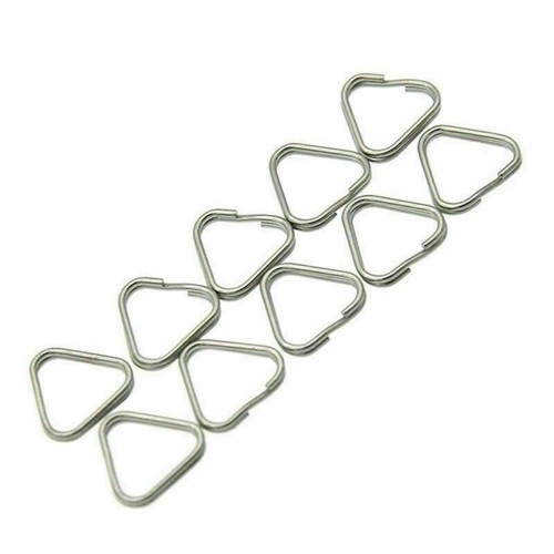 20/50pcs Metal Triangle Rings Split Camera Strap Hook Replacement Parts - Picture 3 of 10