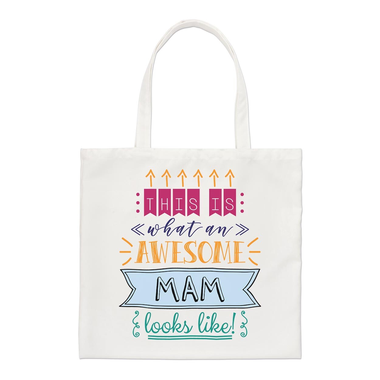 This Is What An Awesome Mam Looks Like Regular Tote Bag Mum Mothers Day Shopper