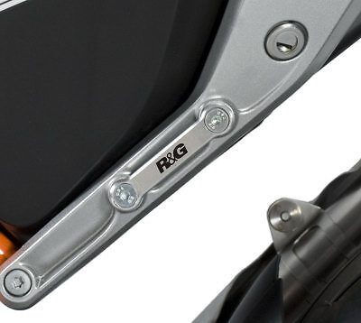 Exhaust Hanger & left hand footrest blanking plate (kit), silver, KTM 690 Duke - Bild 3 von 3