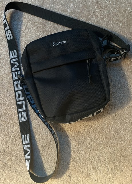 Supreme SS18 Shoulder Bag - Black for sale online | eBay
