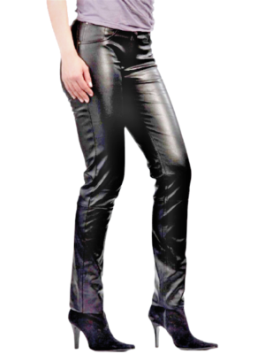 Women's Skinny Leather Pants Women's Motorcycle biker Slim fit