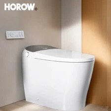 HOROW Bidet Smart Toilet W/ Heat Seat Auto Flush Dryer LED display