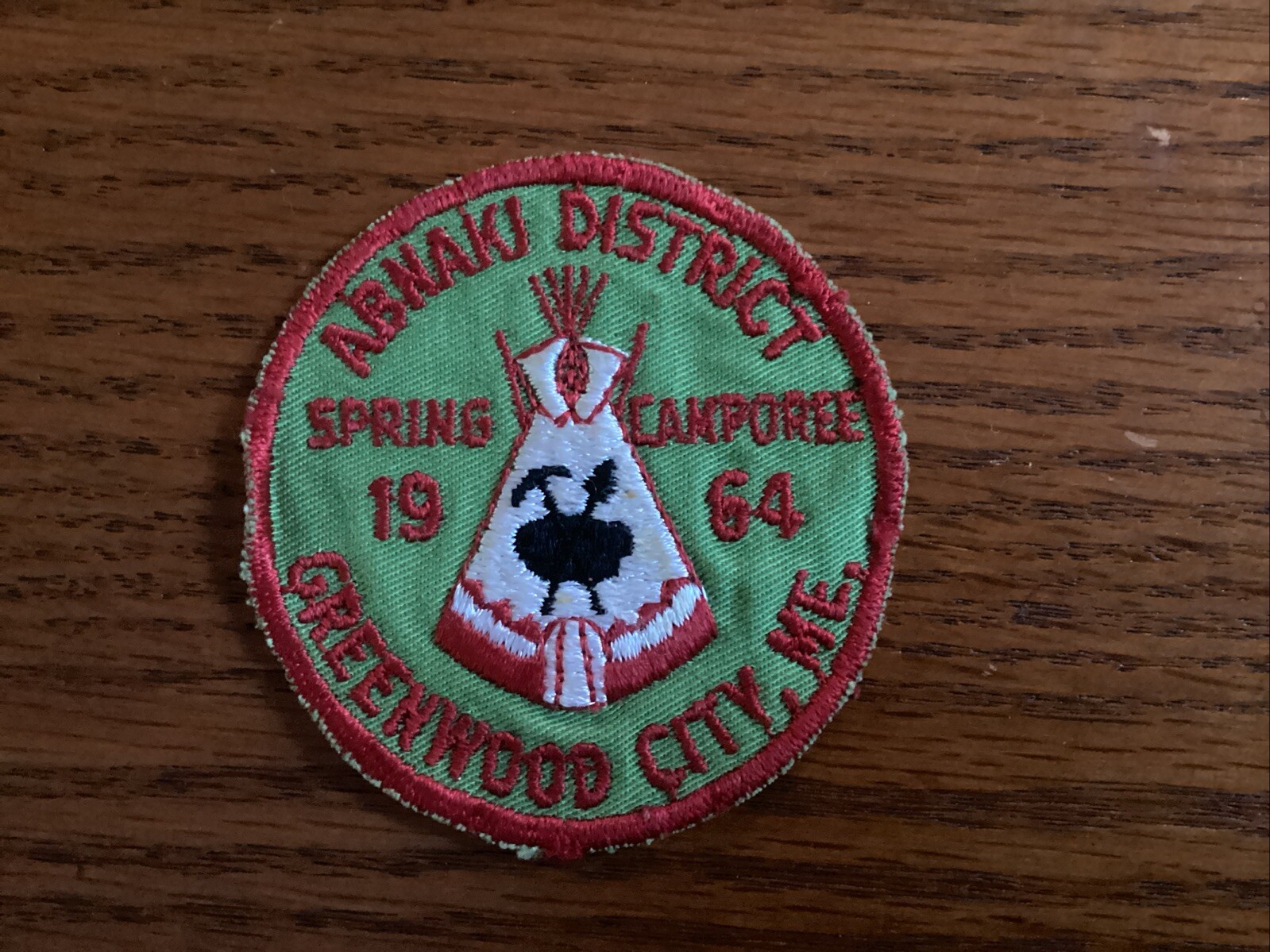 1964 Abnaki District Spring Camporee Greenwood City Maine Pine Tree