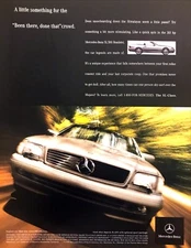 1999 Mercedes-Benz SL 500 Roadster photo "Been There Done That" vintage print ad