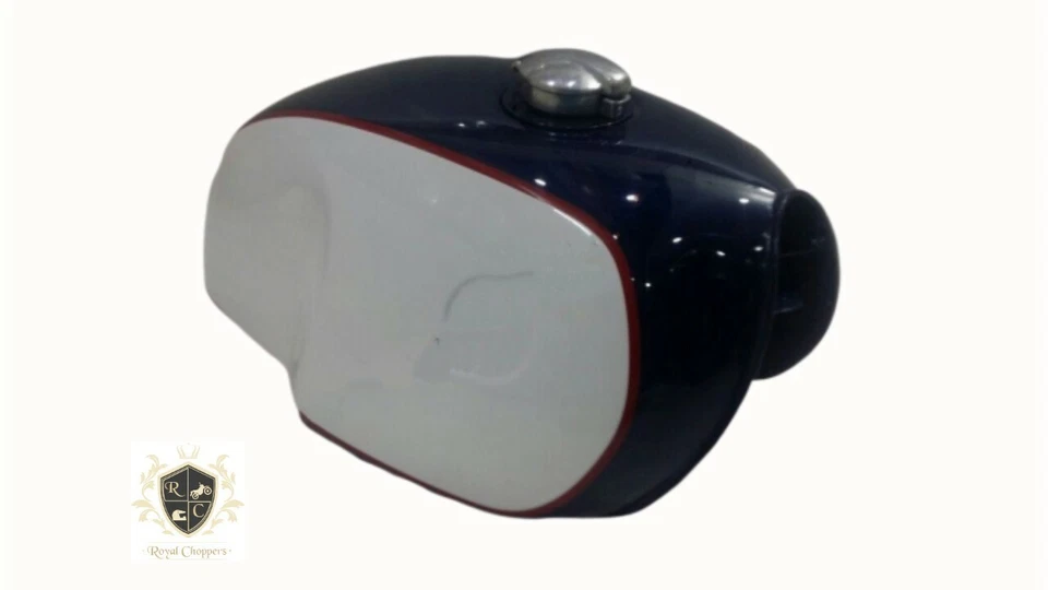 APTO PARA BMW R100S R100CS R100RS R100RT ALEACIÓN DE ALUMINIO BLANCO Y AZUL TANQUE DE GASOLINA Foto 3 de 4