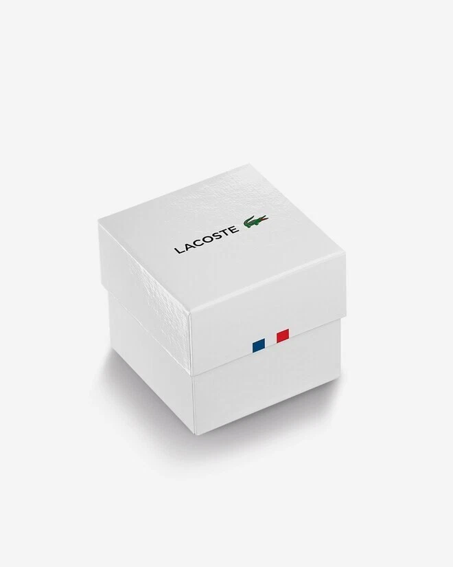 LACOSTE 2011012 12.12 黑色计时表盘黑色硅胶表带男士手表 — 第 4/4 张图片