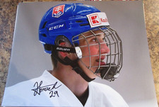 SAMUEL HONZEK SIGNED 8X10 MATTE PHOTO VANCOUVER GIANTS CALGARY FLAMES (B)