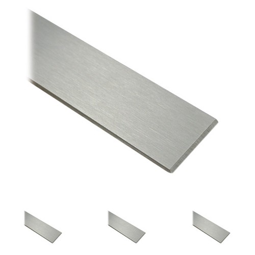 Flachstahl geschliffen Edelstahl Flacheisen V2A Flachmaterial VA 200 cm
