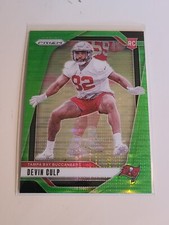 2024 Panini Prizm Devin Culp Rookie Neon Green Pulsar Prizm RC #326 Buccaneers