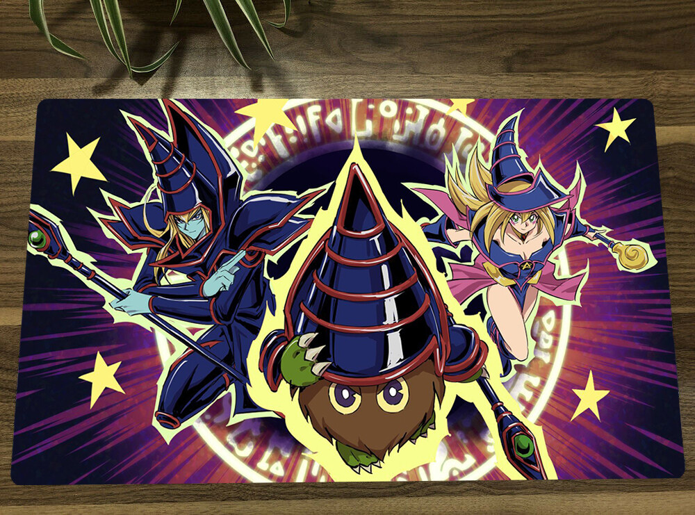 YGO Dark Magician Kuriboh Playmat CCG TCG Trading Card Game Mat