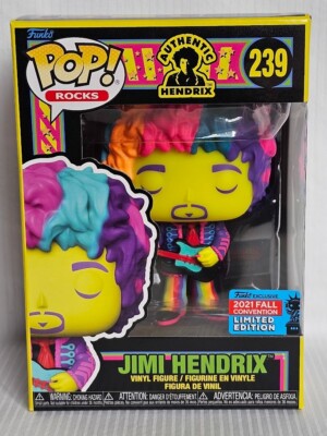 Funko Pop! Rocks Jimi Hendrix #239 Black Light 2021 NYCC Shared