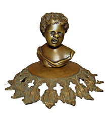 Bronzeb&uuml;ste &bdquo;Weinendes Kind&ldquo; 19. Jh.