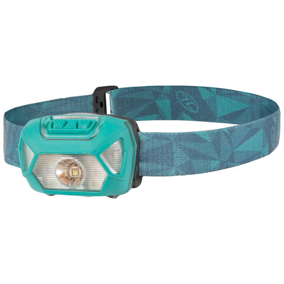 Highlander Hadar Rechargeable Head Torch Camping Hiking Headlamp Fishing Green