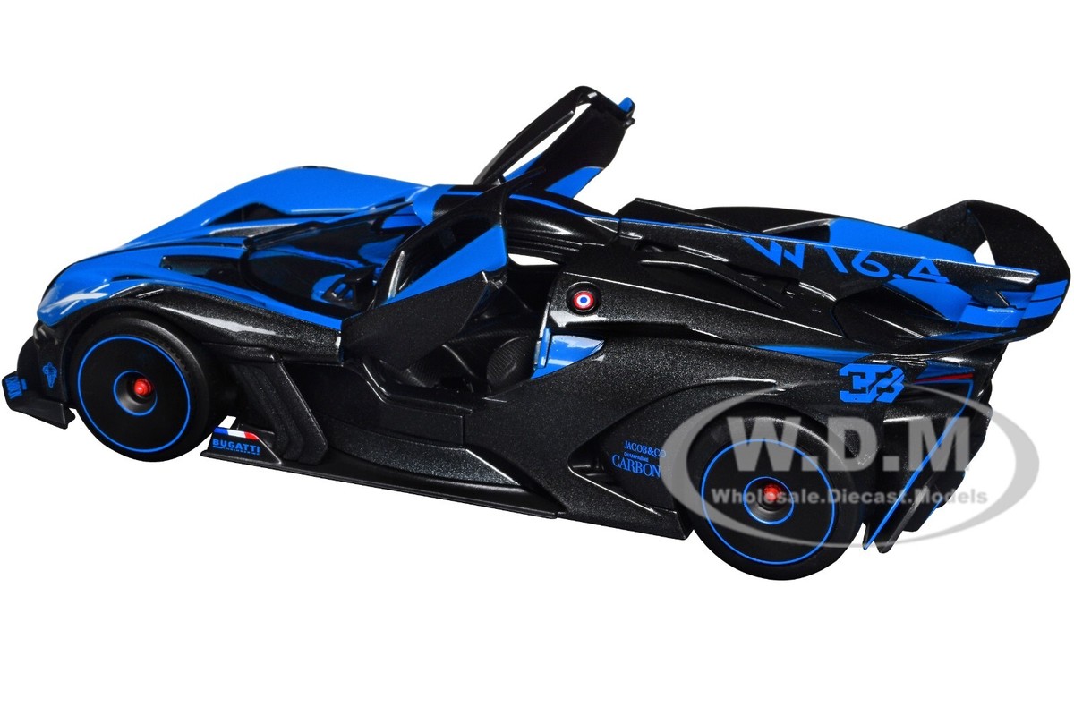 BUGATTI BOLIDE BLUE & BLACK 1/24 DIECAST MODEL CAR BY MAISTO 32911 BUGATTI BOLIDE BLUE & BLACK 1/24 DIECAST MODEL CAR BY MAISTO 32911