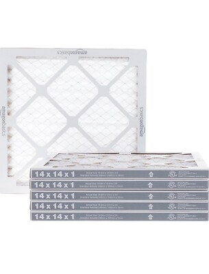 Amazon Basics Air Filter 14x14x1 Merv 8 6 Pack