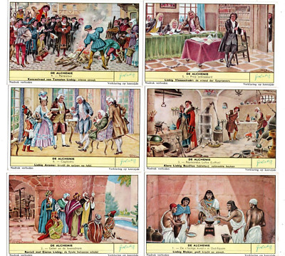 LIEBIG ' S 1725 F. 1722 c / Satz '' ALCHEMIE ' sehr guter Zustand  FLÄMISCH