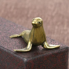 Solid Brass Seals Figurine Small Statue Animal Figurines Toy desktop Decoration