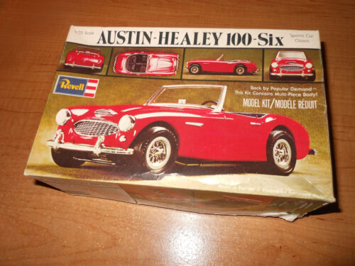 Vintage Revell Austin Healey 100-Six 1976 Spirts Car Classic 1/25 Scale H-1202 - Foto 1 di 5