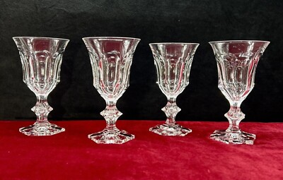 VAL SAINT LAMBERT Metternich Weingläser Glasses Wine Crystal Size Ribs Plates