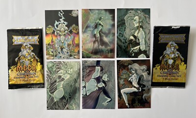 カード・フォト・ブロマイド Lady Death Mega Chromium Card Collection LADY DEATH MEGA CHROMIUM COMIC 2 PACKS 6 TRADING CARDS SET - KROME