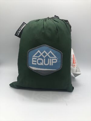 EQUIP 2-Person Travel Hammock Max 500Ibs Forest Green/ Gray Extreme Camping Gear