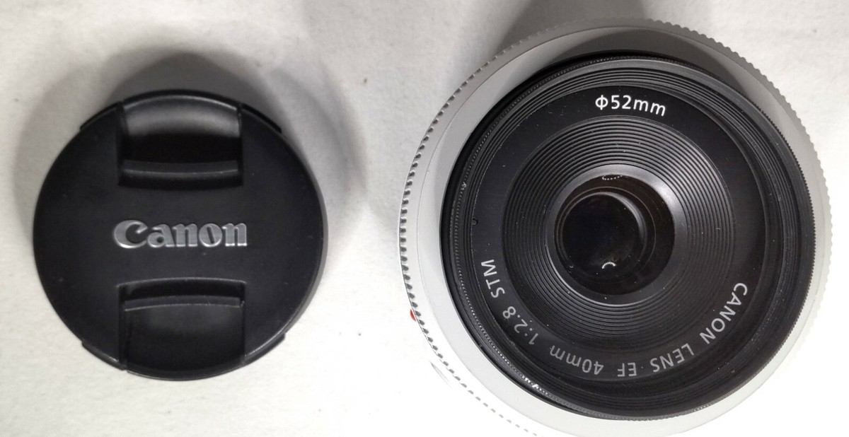 Near Mint】Canon EF 40mm f2.8 STM White Lens form japan Near Mint】Canon EF 40mm f2.8 STM White Lens form japan