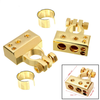 VooDoo 0/4/8 or 10 Gauge Battery Terminals with Shims - Positive and Negative