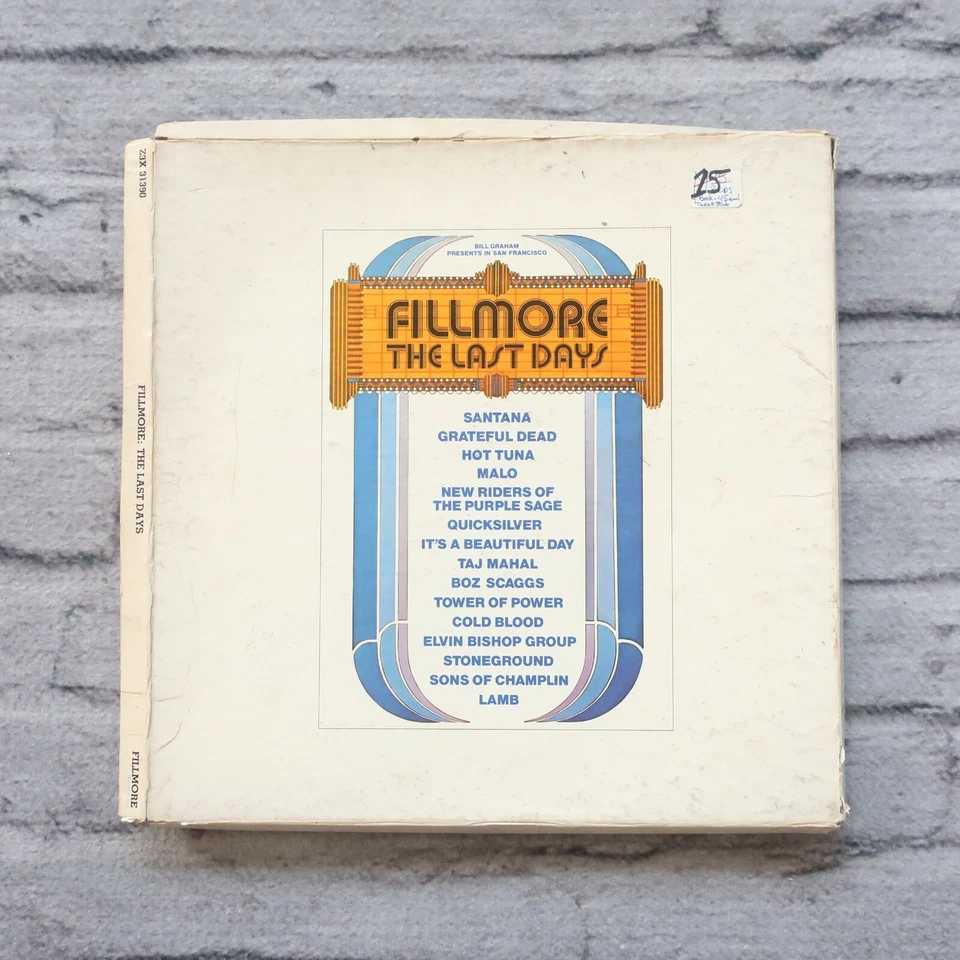 Fillmore The Last Days Vinyl LP Z3X 31390 1972 3 Records Booklets Ticket Rock - Image 2 of 4