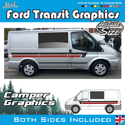 SWB / MWB Ford Transit MK7 kompatibel Camper Streifen Grafik Aufkleber ST 225