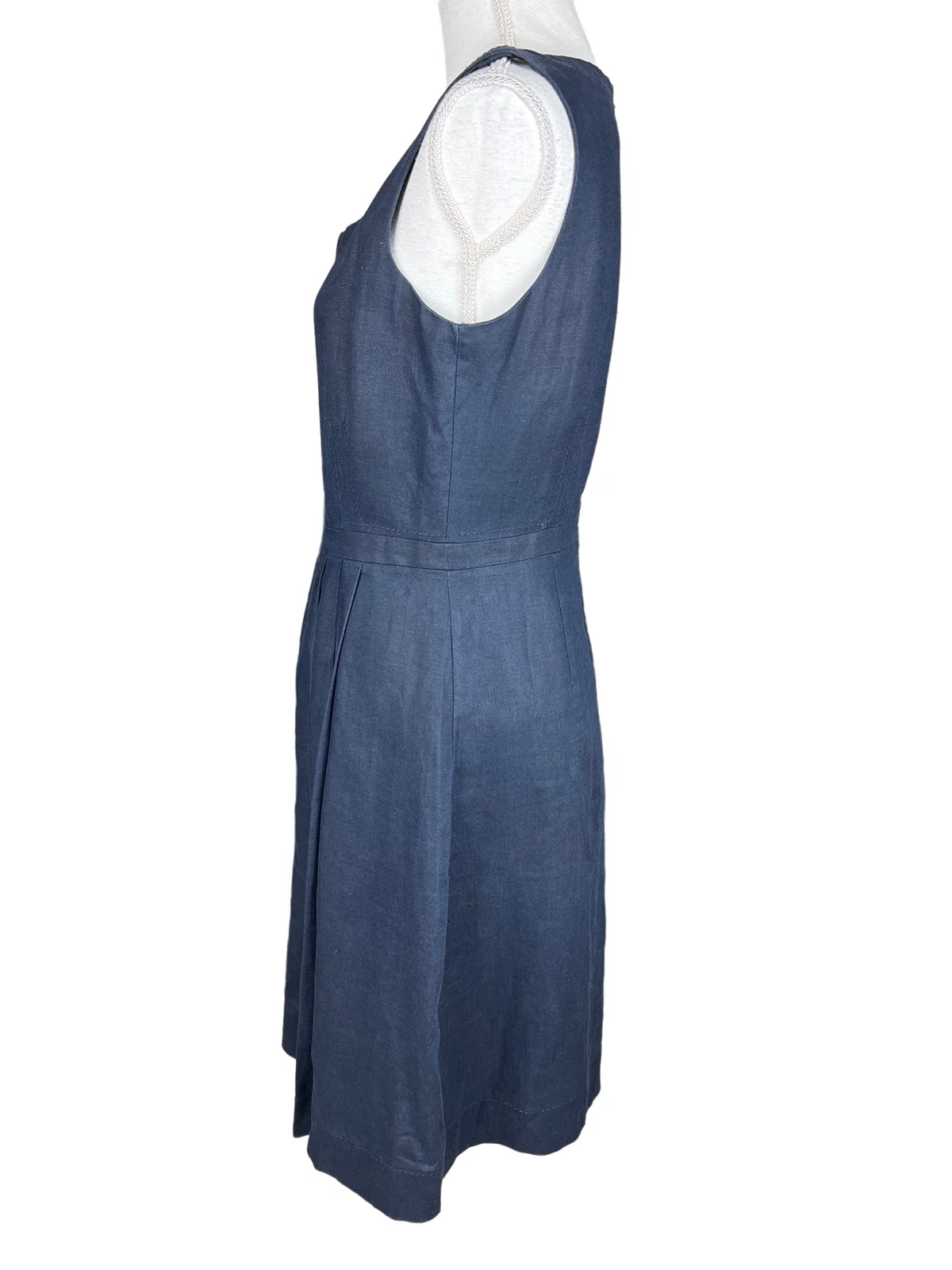 Abito Tory Burch in lino blu navy