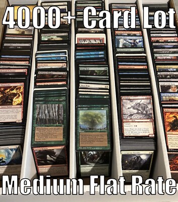 4000+ MAGIC THE GATHERING BULK LOT - (30) RARE+ & FOIL INCL. - Medium Flat Rate